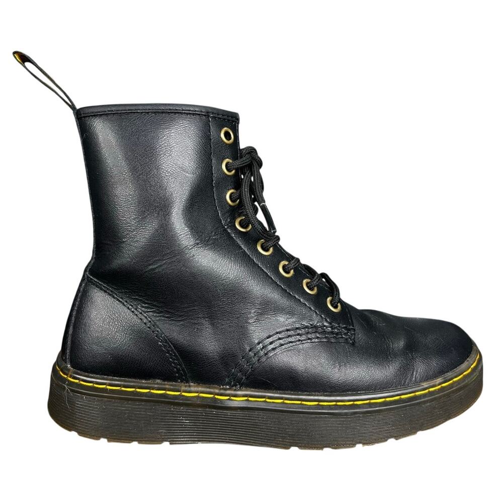 Black Leather Zavala Dr Martens Boots